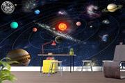 ArtWall Yapışkanlı Dünya-Uzay Resimli Duvar Kağıdı 220x160 cm
