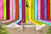 ArtWall Yapışkanlı Ahşap Resimli Duvar Kağıdı 200x140 cm