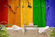ArtWall Yapışkanlı Ahşap Resimli Duvar Kağıdı 180x120 cm