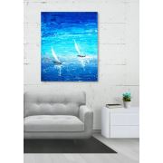 Art Red Gallery Mavide Yelkenliler Tablo (Özel Seri) 100x140 cm