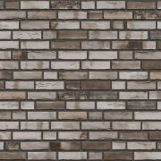 Art Wall Beyaz Füme Koyukahve Simetrik Dikdörtgen Taş Duvar Kağıdı 140x100 cm