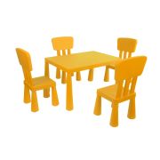 Modelüks Mini Çocuk Masa-Sandalye Seti Turuncu