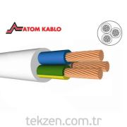 TTR Kablo Siyah 25 Metre 3X2.5 HO5VV-F-25 Metre Paket Fiyatıdır