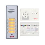 Audio Basic Serisi 10 Dairelik Kapıcılı Diafon Sistemi e-kd310-10d