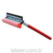 Metal Cam çek Süngerli 30cm Ağaç saplı