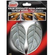 Krom Dekoratif Havalandırma Yaprak Modeli Yapışkanlı- FA1-842