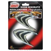 Krom Dekoratif Havalandırma Izgara Modeli Yapışkanlı - FA1-843