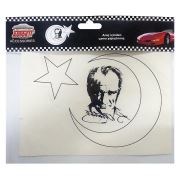 Autokit FA1-876 'Ay Yıldız Atatürk' Oto Sticker
