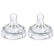 Avent Natural Biberon Emziği Silikon Akış Ayarlı 2 li (3 Ay+)