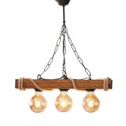 Avim Sofia 3'lü Ahşap Wood Avize