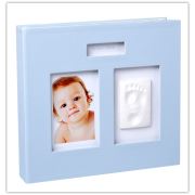 Baby Memory Prints Deri Hatıra Albümü Mavi