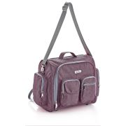 Babyjem Denim Cepli Bebek Bakım Çantası Bordo