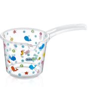 Babyjem Bebek Banyo Maşrapası Şeffaf Desenli Beyaz