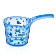 Babyjem Bebek Banyo Maşrapası Şeffaf Desenli Mavi
