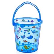 Babyjem Desenli Bebek Banyo Kovası Mavi