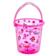 Babyjem Desenli Bebek Banyo Kovası Pembe