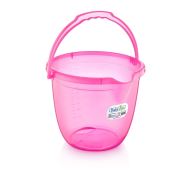 Babyjem Bebek Banyo Kovası Şeffaf Pembe