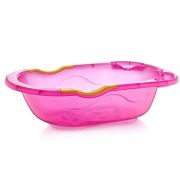 Babyjem Giderli Desenli Şeffaf Banyo Küveti Pembe