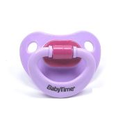 BabyTime Silikon Damaklı Mat Gövdeli Emzik 6-18 Ay - Lila