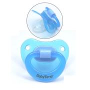 BabyTime Silikon Damaklı Akide Gövdeli Emzik 6-18 Ay - Mavi