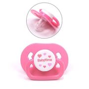 BabyTime Silikon Kiraz Uçlu Mat Gövdeli Emzik 6-18 Ay - Pembe
