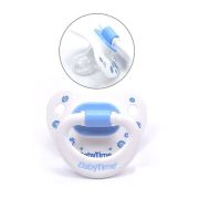 BabyTime Silikon Damaklı Mat Gövdeli Desenli Emzik 6-18 Ay Mavi