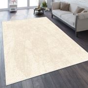 Bahariye Nehir DG 9694 Krem Saçaklı Modern Halı 155x230 cm