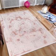 Bahariye Lodos ND 6682 Pembe Saçaklı Modern Halı 77x150 cm