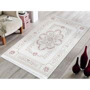Bahariye Ruby HA 9652 Pembe Saçaklı Modern Halı 97x300 cm