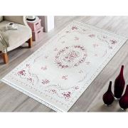Bahariye Ruby HA 9661 Pembe Saçaklı Modern Halı 97x200 cm