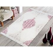 Bahariye Ruby HA 9657 Pembe Saçaklı Modern Halı 116x190 cm