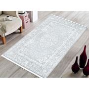 Bahariye Softclass NN 6696 Gri Saçaklı Modern Halı 155x230 cm
