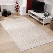 Bahariye Softclass NN 6700 Bej Saçaklı Modern Halı 77x300 cm