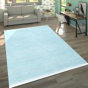 Bahariye Softclass NN 6506 Mavi Saçaklı Modern Halı-YOK 155x230 cm