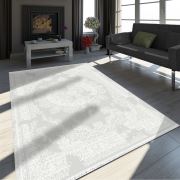 Bahariye Lodos ND 6682 Krem Saçaklı Modern Halı 155x230 cm