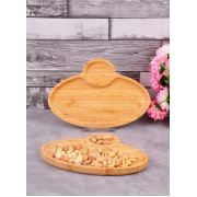Bayev Ahşap Bambu Oval Mini Kahvaltılık Pahs700291
