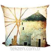 Belde Dekoratif (45x45x15) Baskılı Kırlent 7674-D8077
