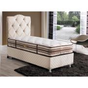 Belletto Deluxe Süper Lüx Tek Kişilik Yatak Seti (Baza, Başlık ve Ortopedik Yatak) 100x200