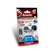 Bimeks Şekilli (B 421) Kesim Blisterli Kare 25mm x 25mm Mavi 9 adet Çift Taraflı Bant