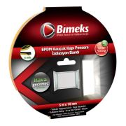Bimeks Kauçuk Kapı Pencere Bant 5mmx10mmx5mt Siyah