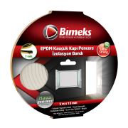 Bimeks EPDM kauçuk kapı pencere bant 7mmx15mmx5mt beyaz