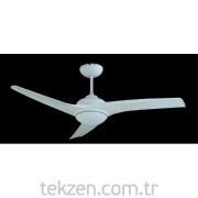 Tavan Vantilatörü Beyaz Plexi 3 Plexi Beyaz Kanat