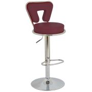 Boombar Virago Bar Sandalyesi Bordo Deri 9540S0102
