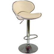 Boombar Goa Bar Sandalyesi Krem Deri 9545S0115