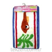 Paspas akrilik renkli balıklı 50*80 cm