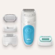 Braun Silk-épil 5 5610 SensoSmart Kablosuz Islak & Kuru 4 Ek Parçalı 3'ü 1 Arada Epilatör