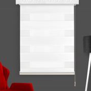 Brillant Pliseli Beyaz Zebra Perde 160x260 cm