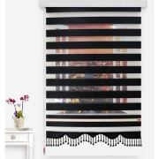 Brillant Valencia Zebra Perde 426-07 Etek Dilimli Boncuklu 80x200 cm