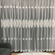 Brillant Tül Perde Aral - Gül Kurusu 1/2 Seyrek Pile - Boy 200 700x200 cm