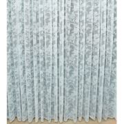Brillant Tül Perde Roses Beyaz 1/3 Sık Pile - Boy 200 100x200 cm